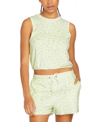 Juniors' Lived In Terry Tank Top Sage $24.96 Tops