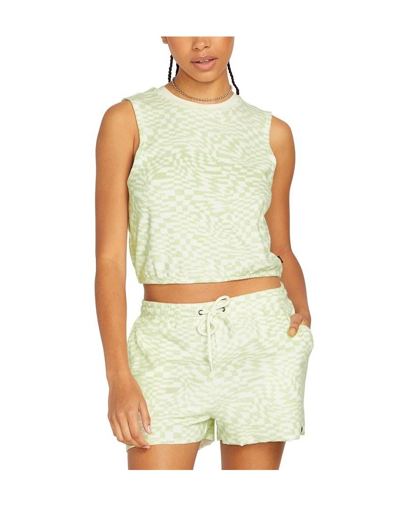 Juniors' Lived In Terry Tank Top Sage $24.96 Tops