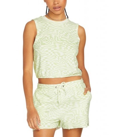 Juniors' Lived In Terry Tank Top Sage $24.96 Tops