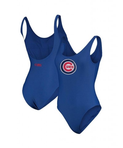 Women's Royal Chicago Cubs Making Waves One-Piece Swimsuit Royal $27.43 Swimsuits