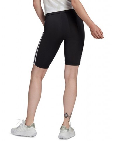 Women's High-Waisted Biker Shorts PrimeBlue Black $19.80 Shorts