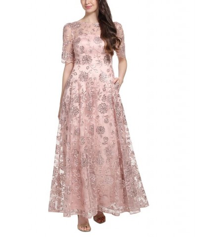 Women's Lace Gown Blush $119.40 Dresses