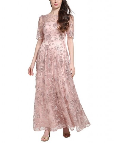 Women's Lace Gown Blush $119.40 Dresses