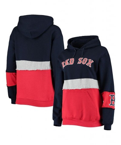 Women's Navy Boston Red Sox Pullover Hoodie Navy $35.00 Sweatshirts