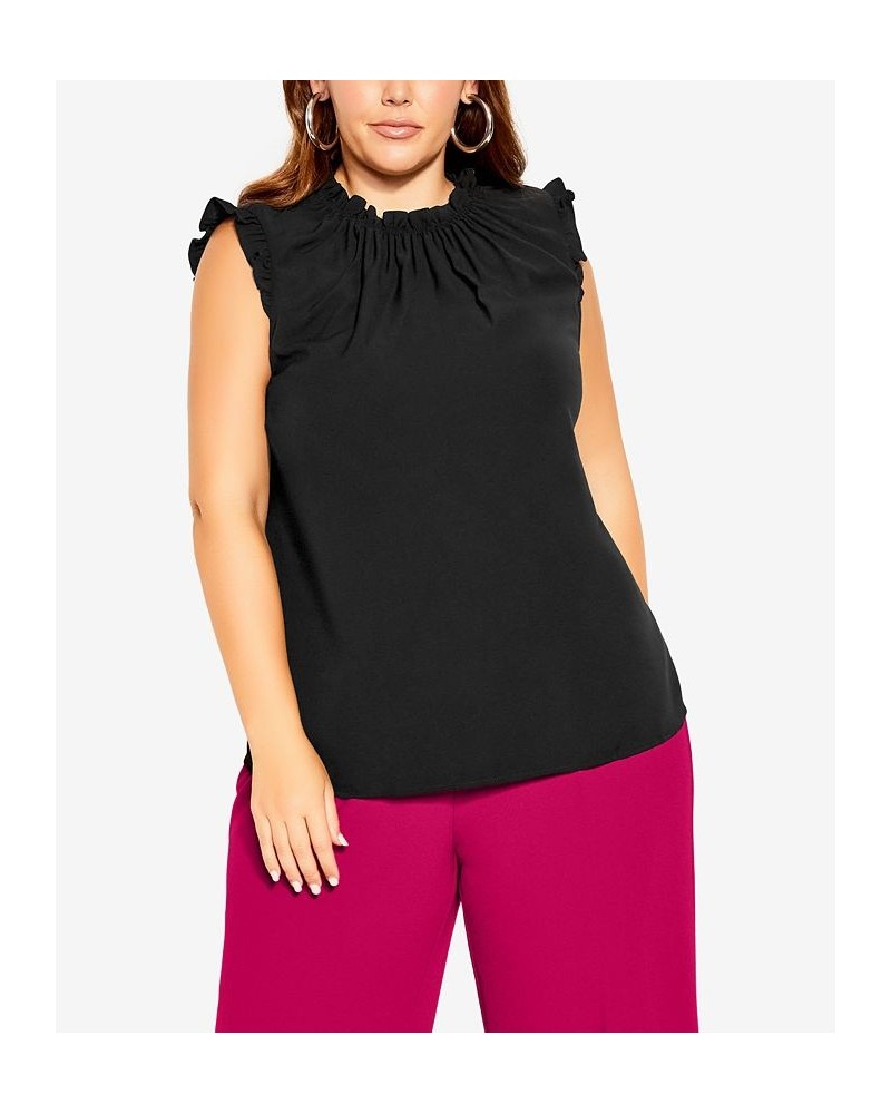 Trendy Plus Size Set the Tone Top Black $36.00 Tops