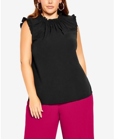 Trendy Plus Size Set the Tone Top Black $36.00 Tops