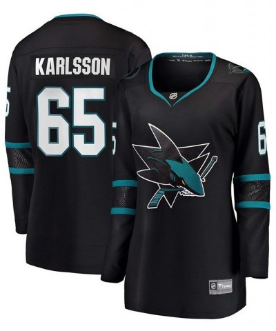 Women's Erik Karlsson San Jose Sharks Black Alternate Premier Breakaway Player Jersey Black $57.75 Jersey
