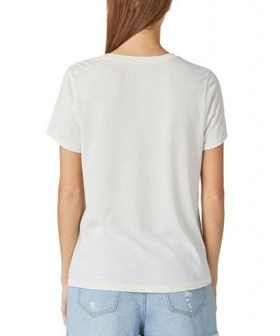 Women's Graphic-Print Short-Sleeve T-Shirt Snow White $24.75 Tops