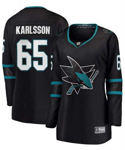 Women's Plus Size Erik Karlsson San Jose Sharks Black Alternate Premier Breakaway Player Jersey Black $74.25 Jersey