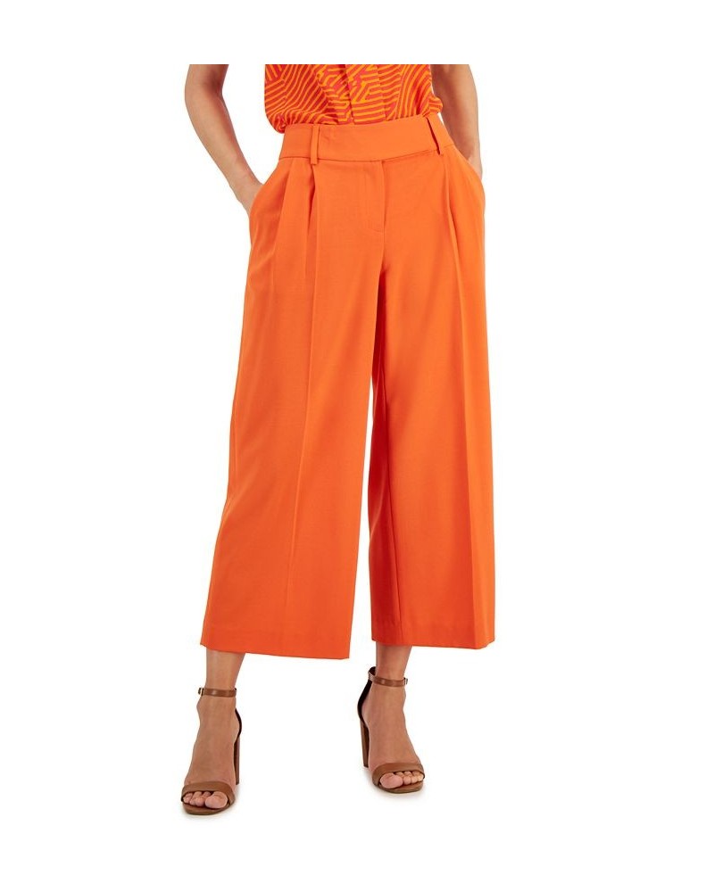 Women's Wide-Leg Cropped Trouser Pants Clementine $43.60 Pants