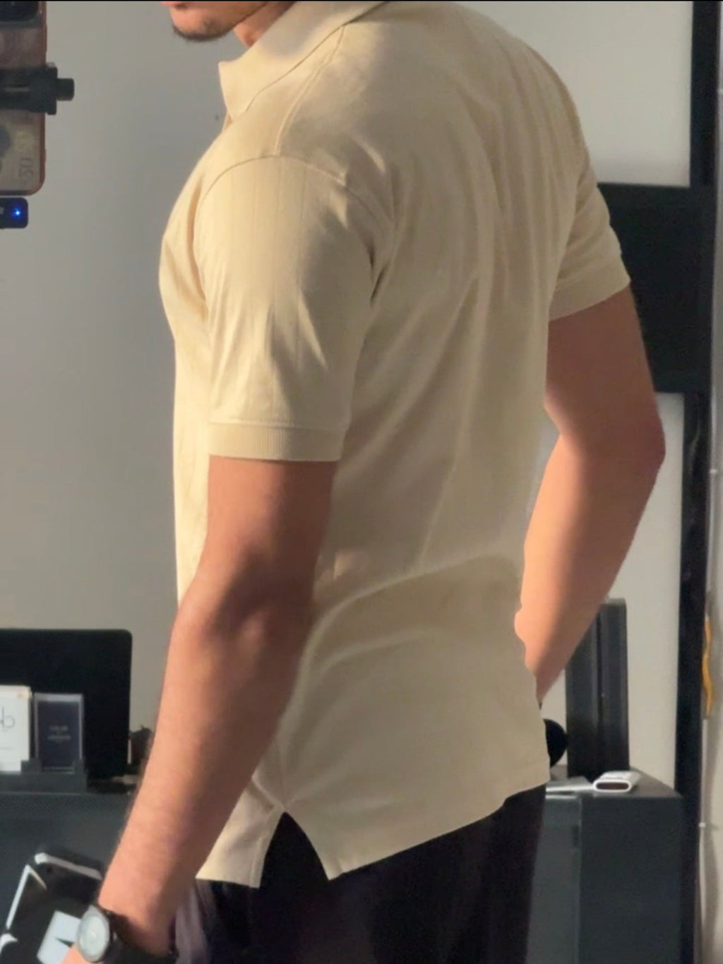 Knitted Polo (drop needle fabric)