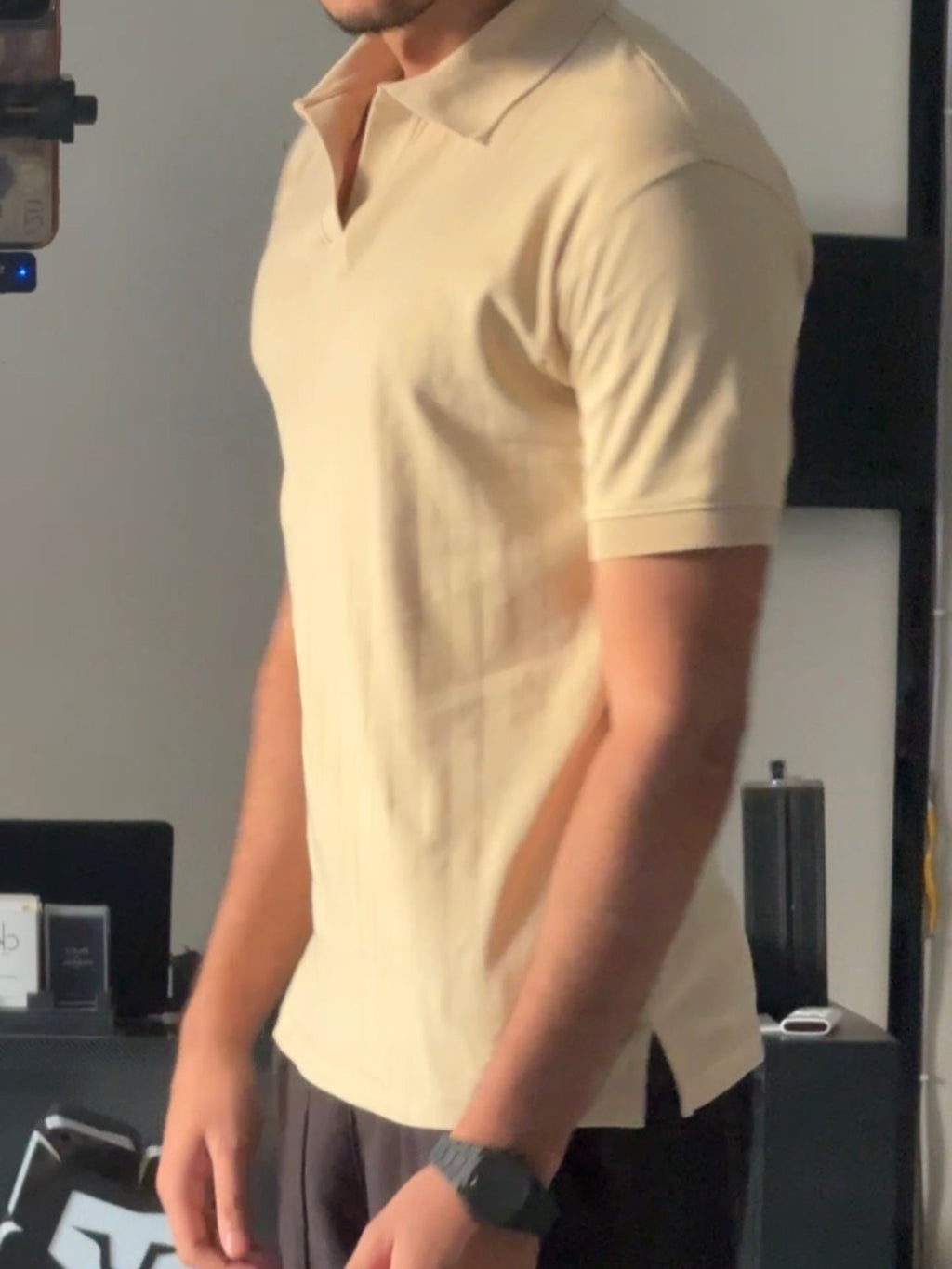 Knitted Polo (drop needle fabric)