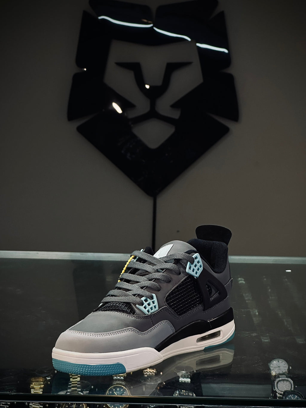 NIKE Airforce 4 (Cyan&Grey)