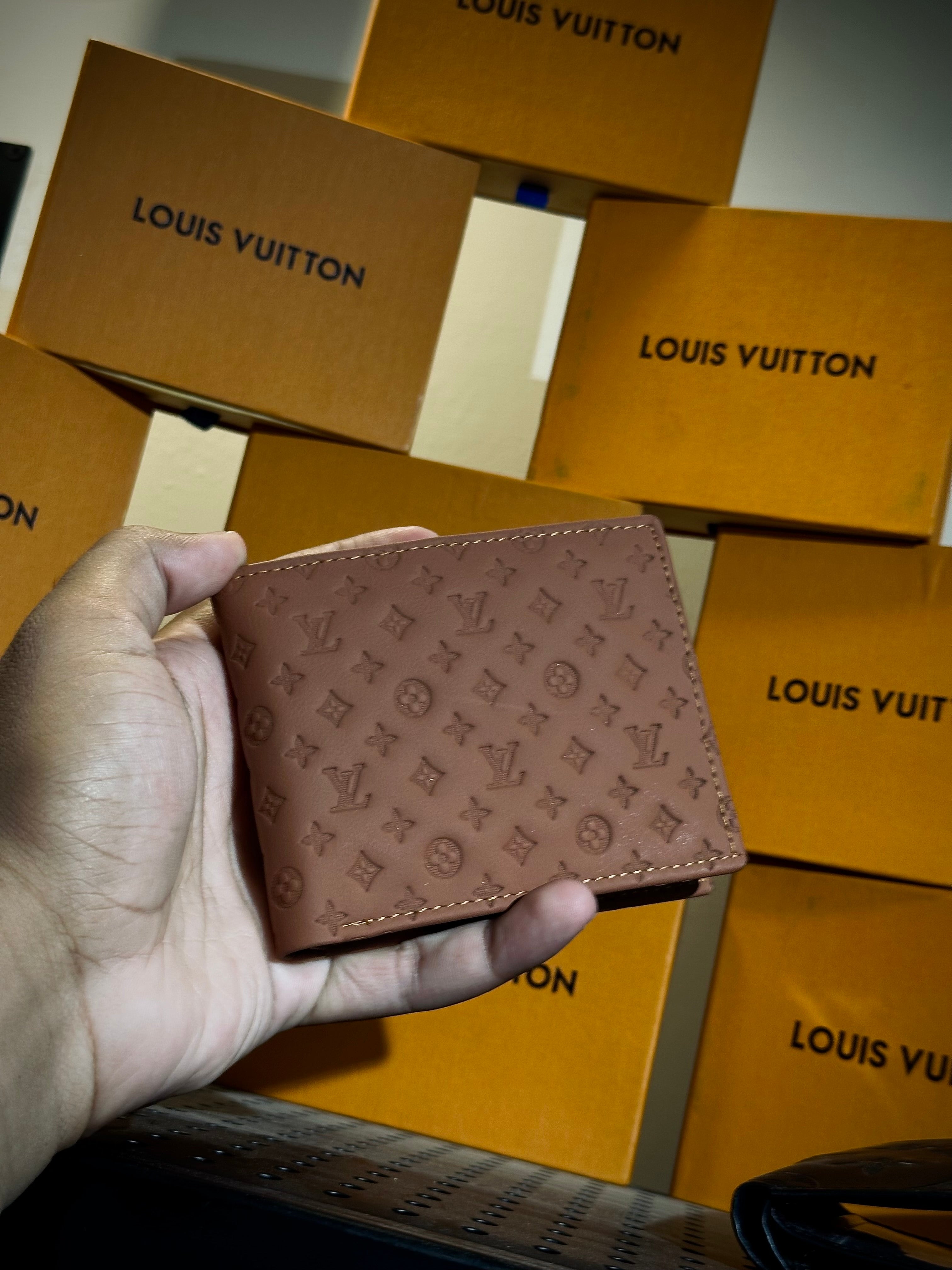 LV imposed textured Wallet