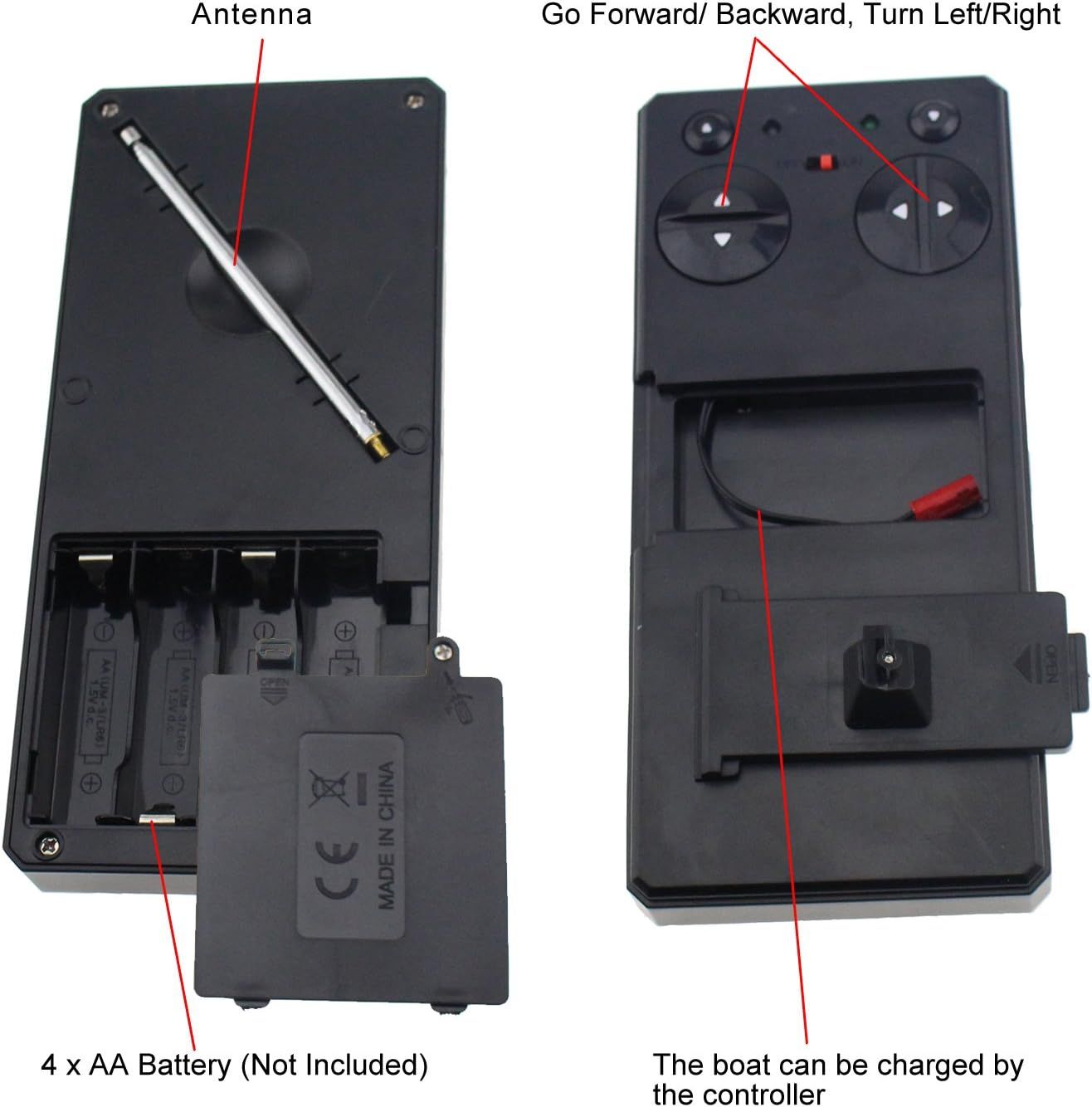 Mini RC Boat Ship Remote Control Speedboat Speed Racing Boat Water Toy Kids | قارب تحكم عن بعد صغير | زورق سباق سريع للأطفال – لعبة مائية ممتعة